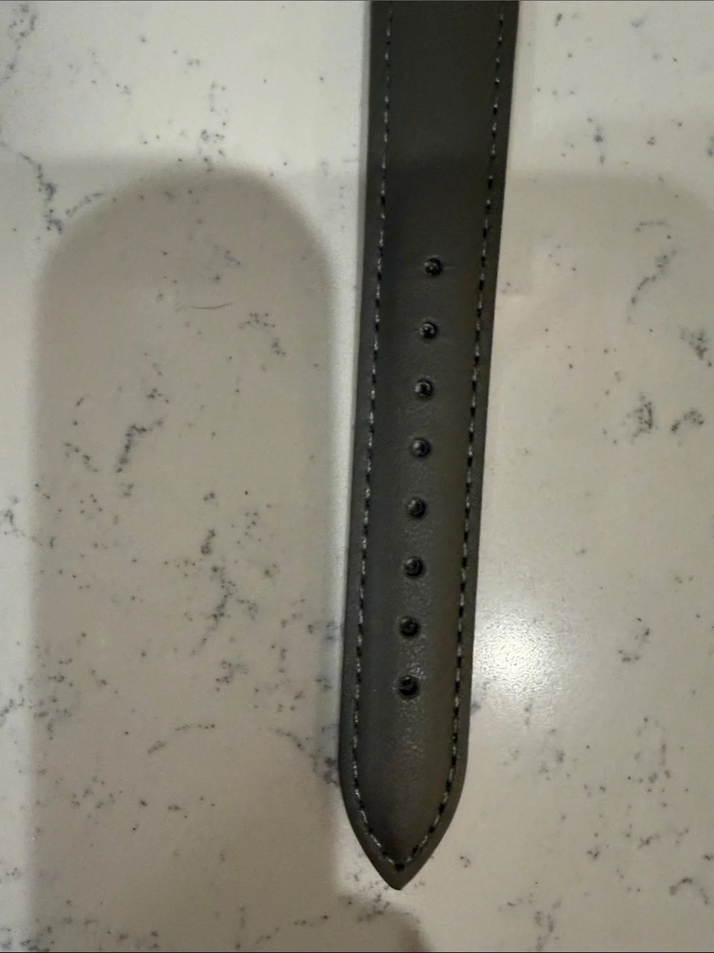 Monroe Rose Gold Dial Watch with Gray Leather Strap